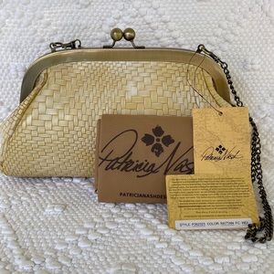 Patricia Nash Gold Woven Satchel